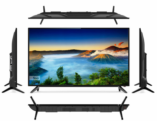 HIFI स्पीकर के साथ फ्रेमलेस बेज़ेल टेम्पर्ड ग्लास 75 इंच एंड्रॉयड टीवी A-7520HF-V